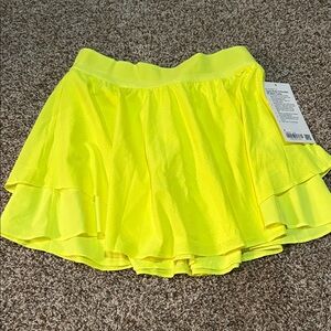Lululemon Athletica Bright Yellow Tennis Skirt